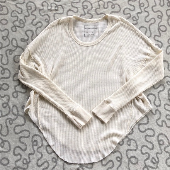 Free People Tops - We The Free Waffle Knit Long Sleeve Top